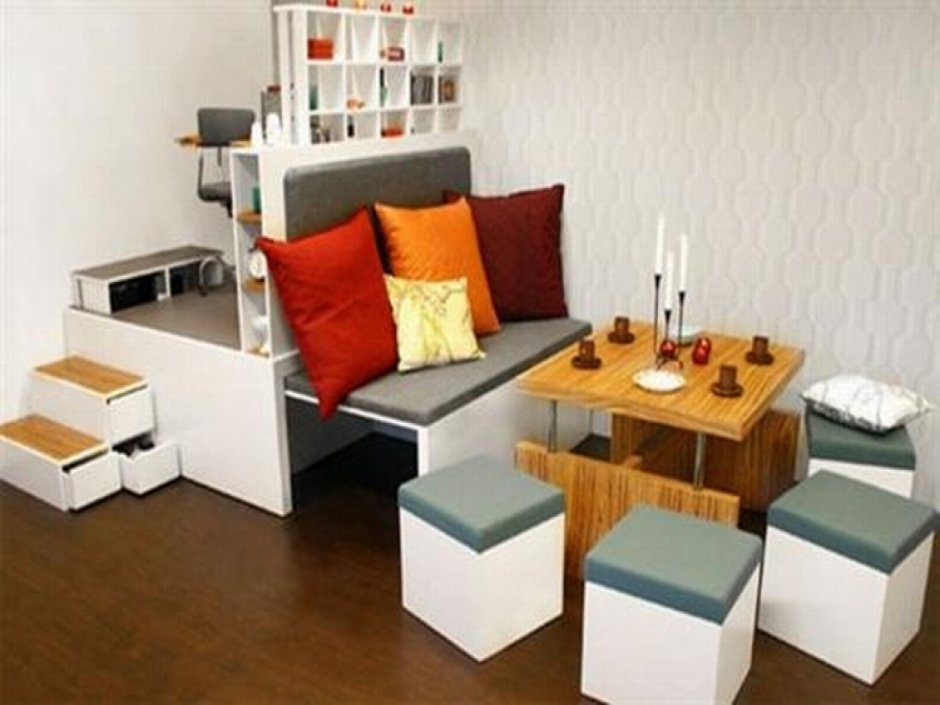 Мебель трансформер для квартиры студии