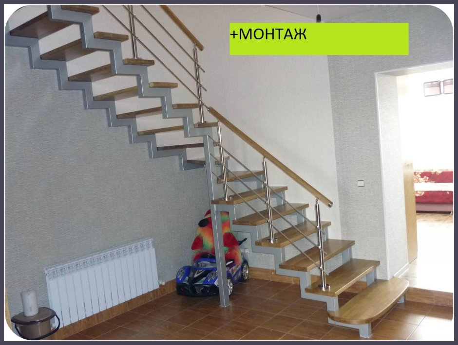 Лестница на ломаном косоуре