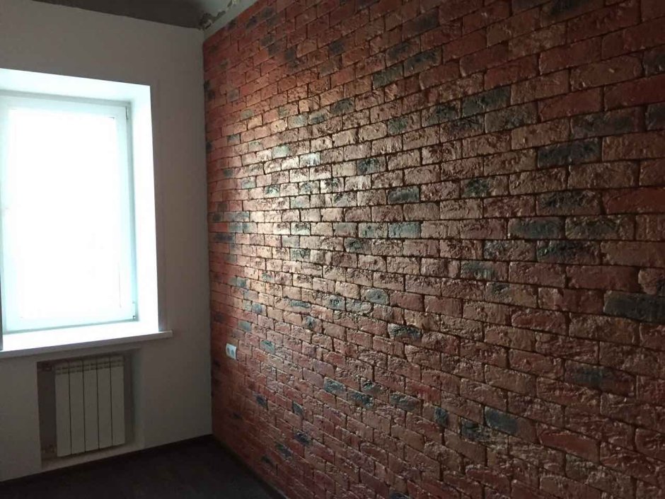 Стены без отделки в интерьере