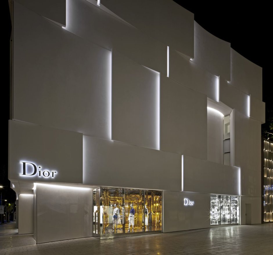 Бутик Dior архитектура