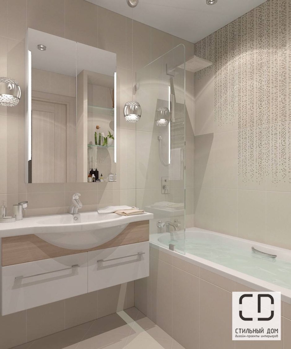 Дизайн ванной комнаты эконом