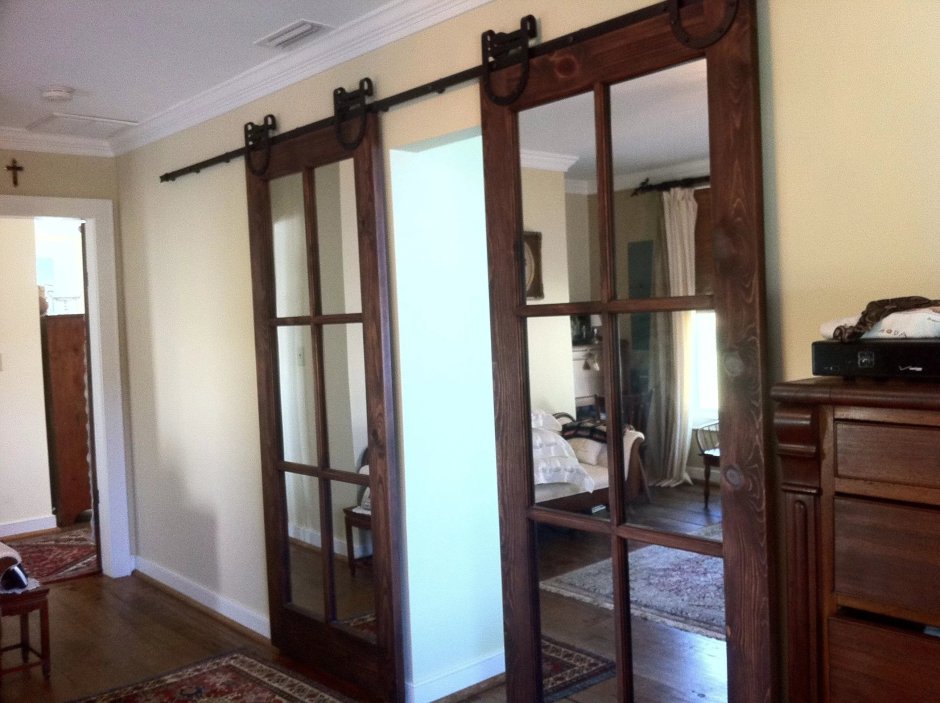 Barn Door с зеркалом