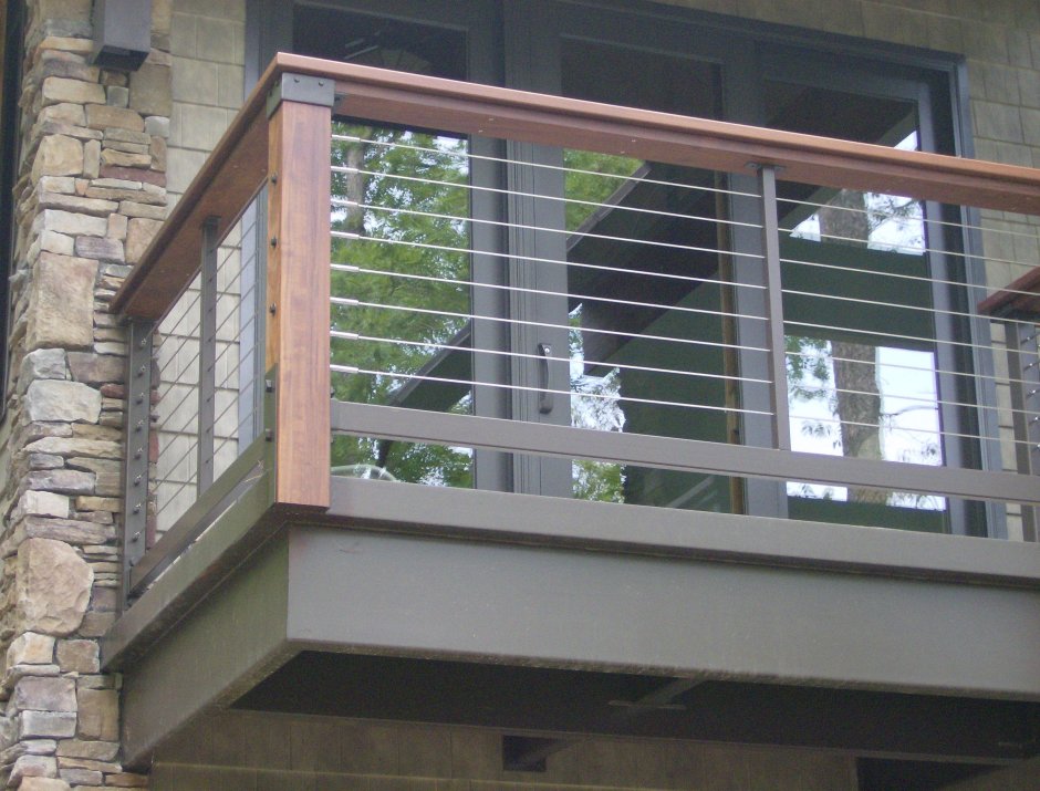 Современное ограждение балкона