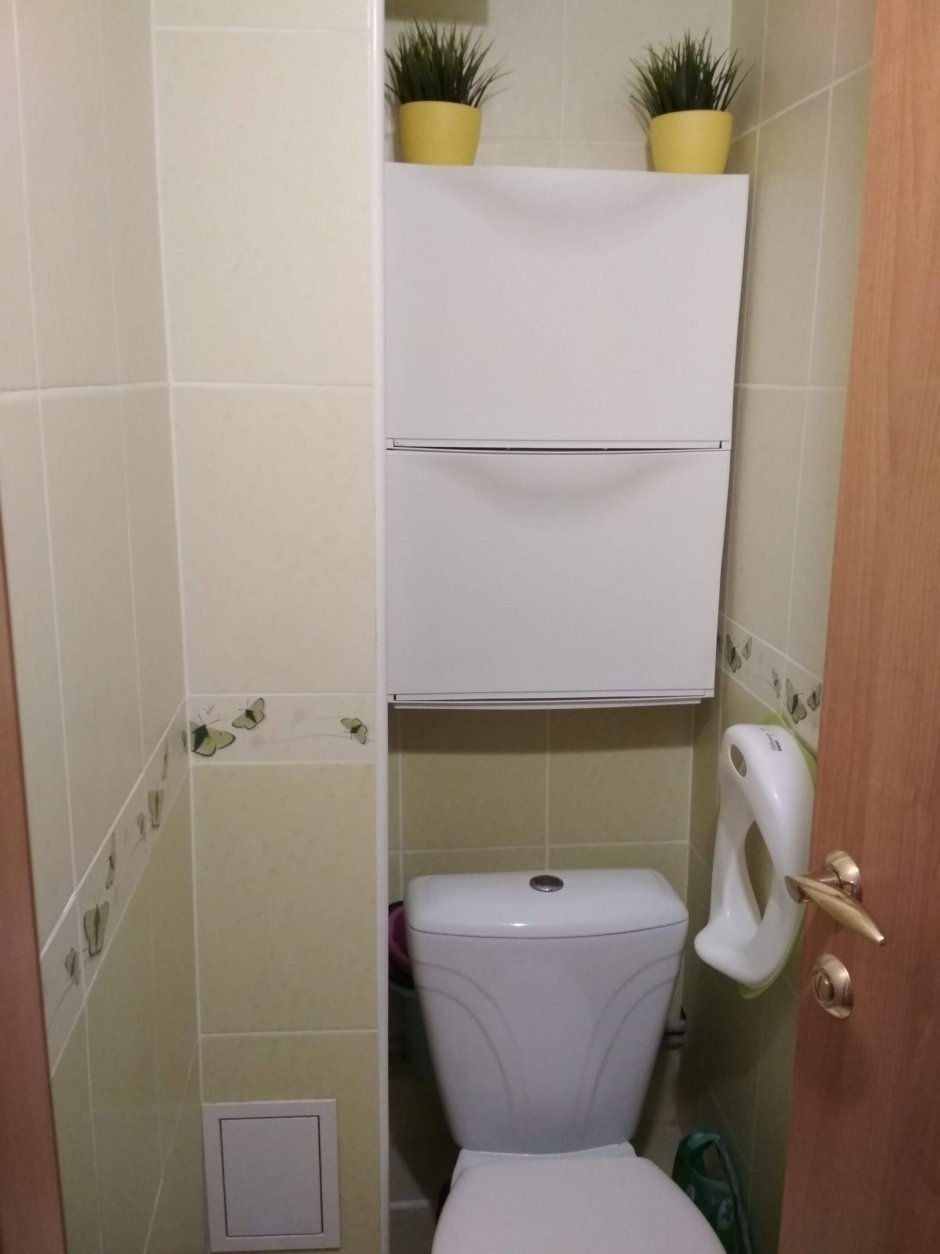 Шкафчик в туалет навесной над унитазом