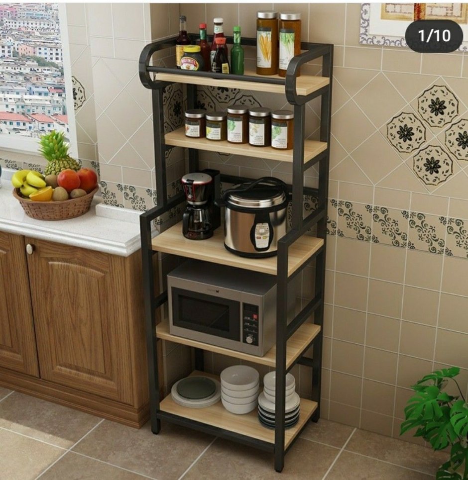 Этажерки для кухни под бытовую технику