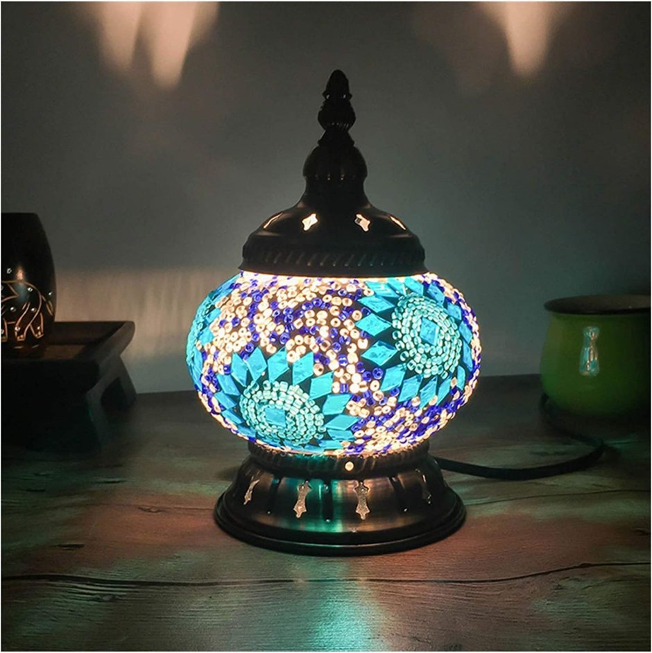 Турецкие лампы из цветного стекла