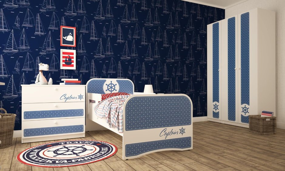 Junior коллекция синий мебель
