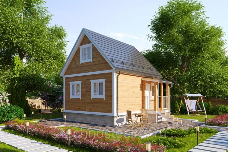 Небольшой каркасный домик