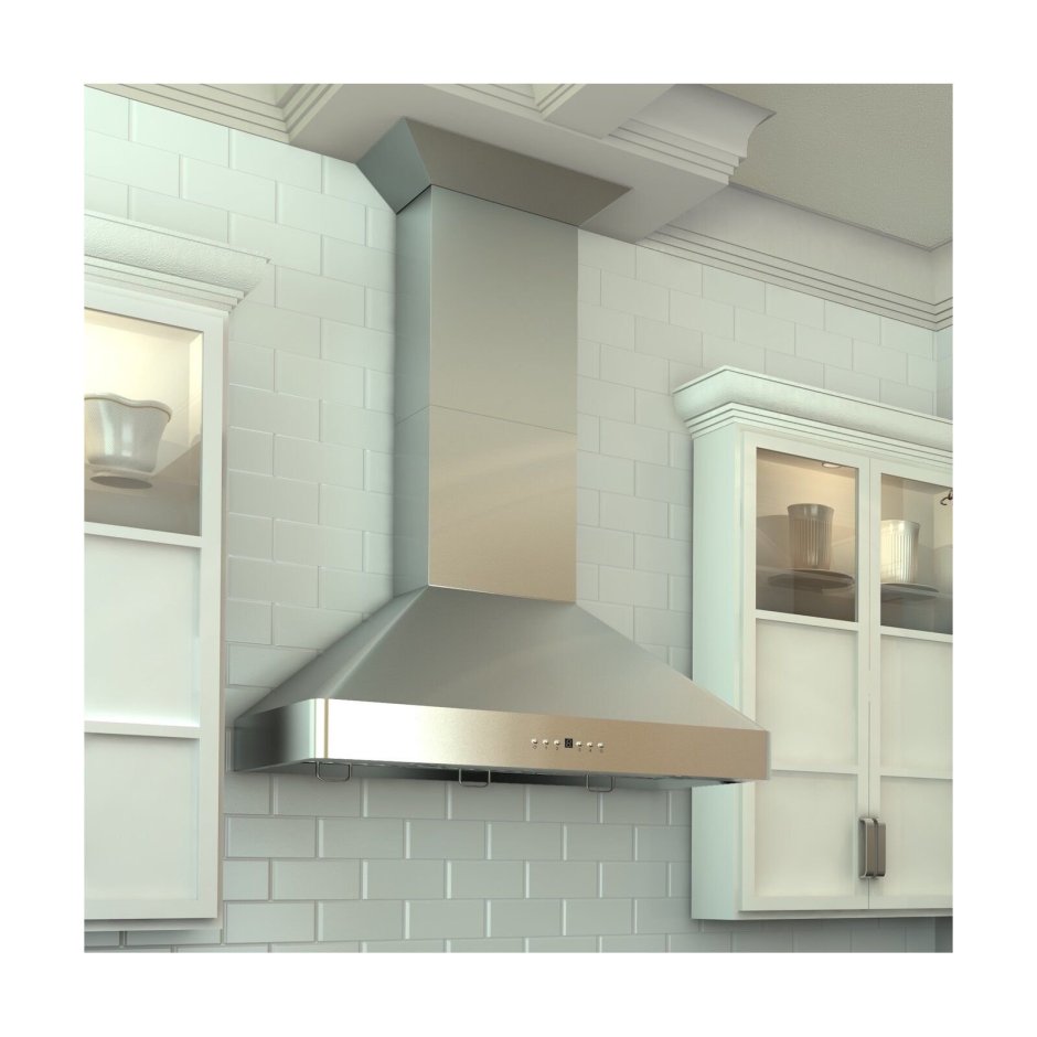 Zline Kitchen & Bath 30-in Convertible Brushed 430 Stainless Steel Wall-Mounted range Hood