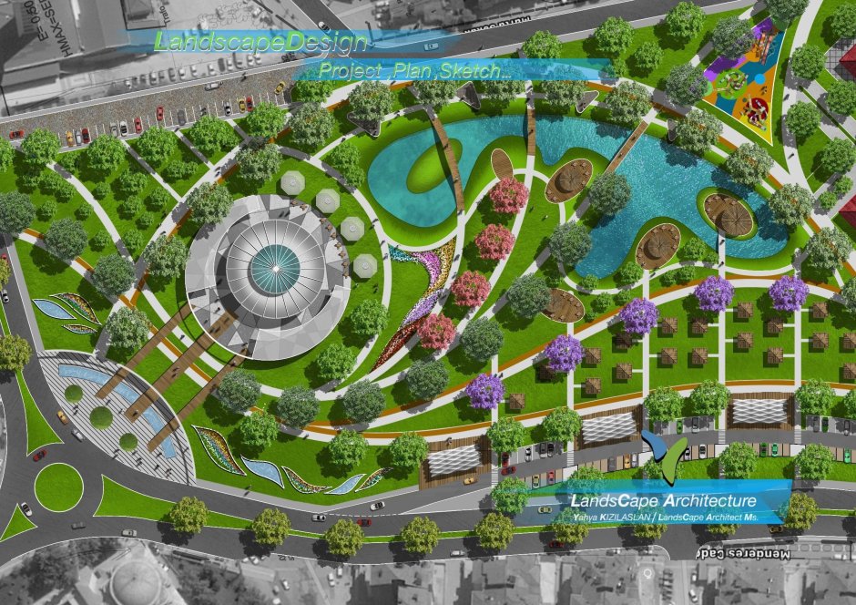 Plan Landscape Garden Park