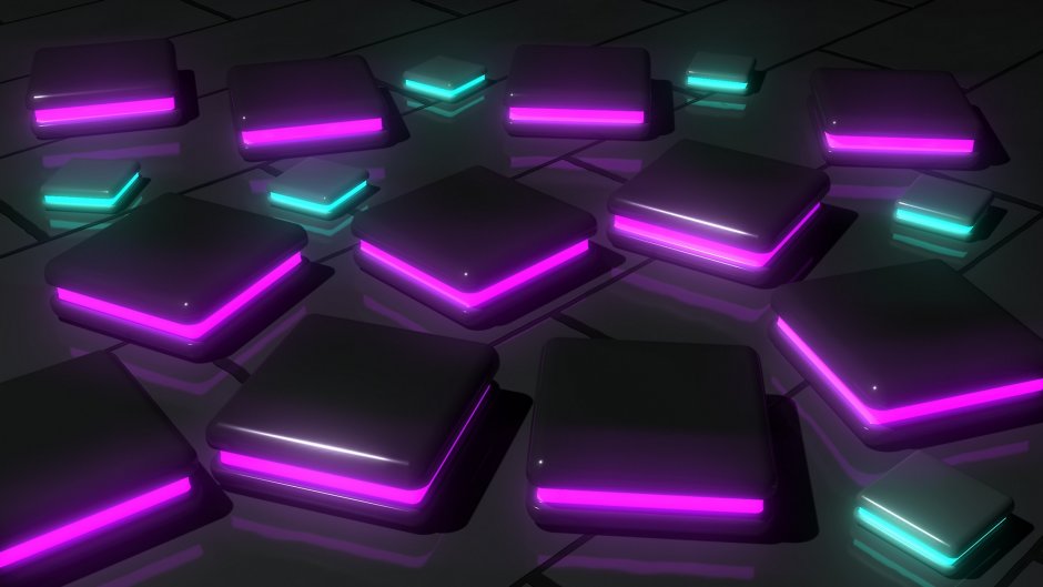 3d плиты Neon RGB