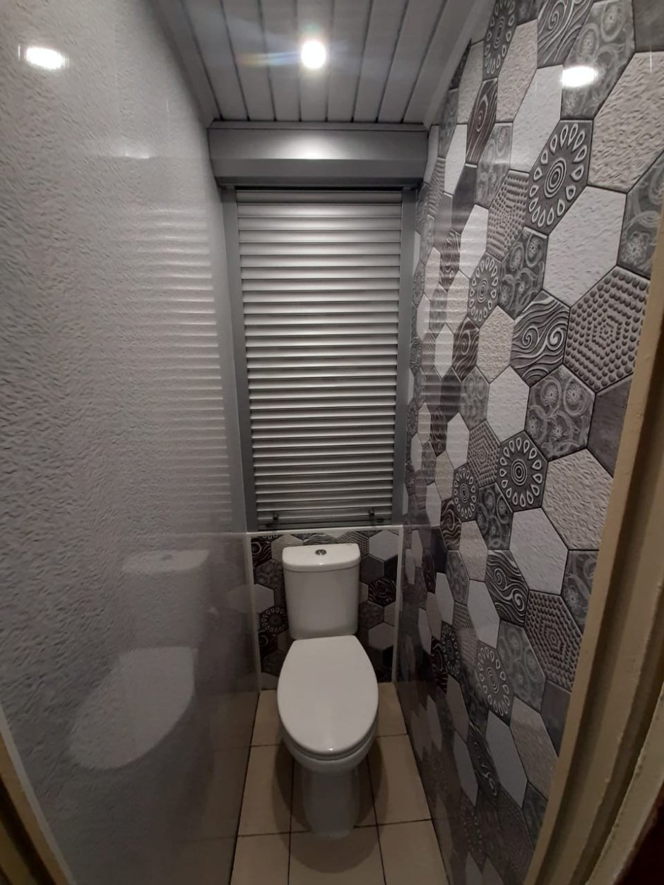 Панели в туалете дизайн