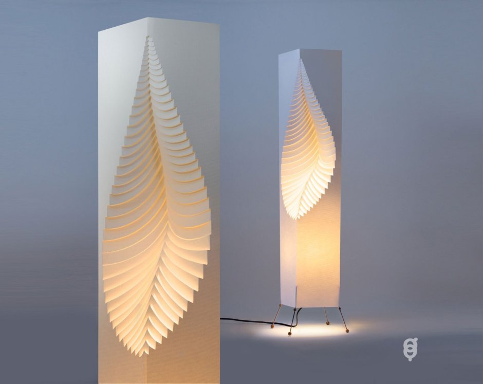 Дизайнерские светильники из бумаги