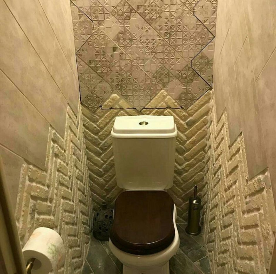 Декоративная плитка в туалете