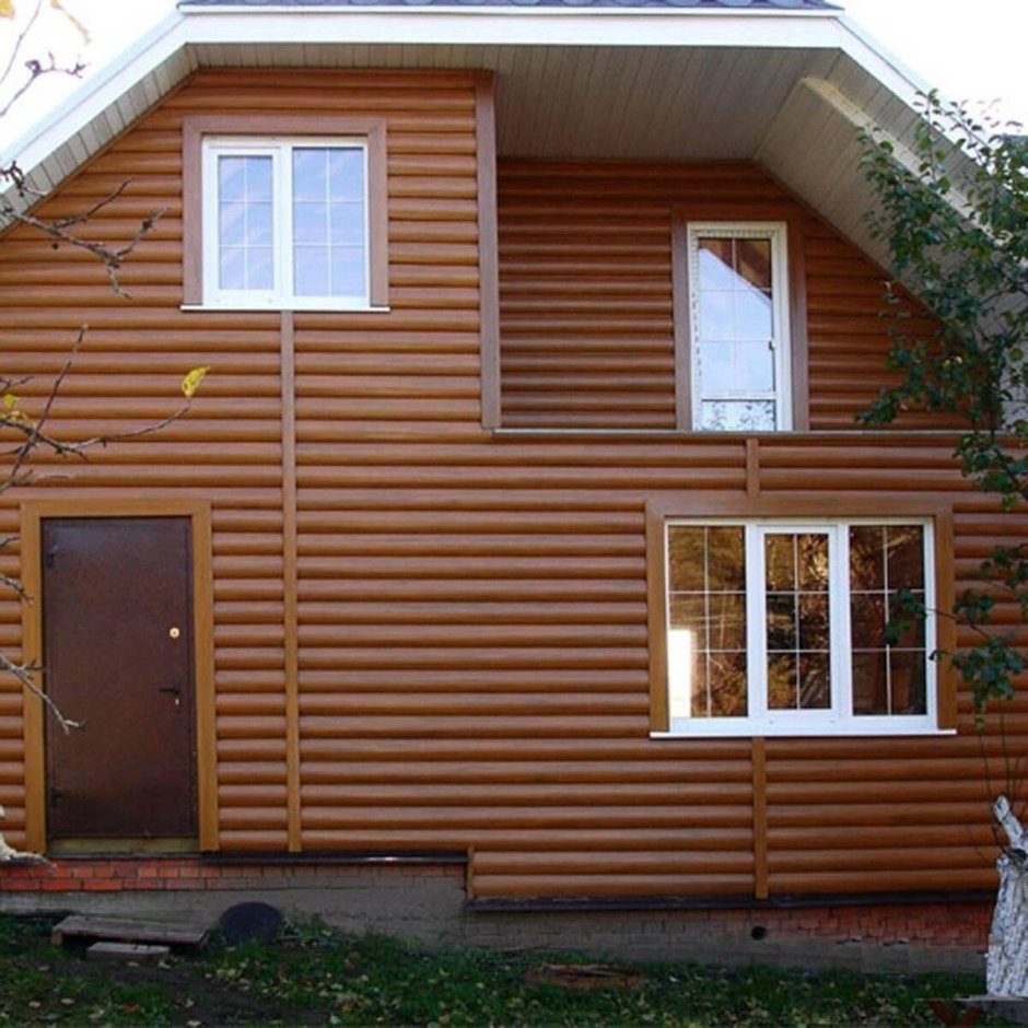 Фасады домов из блокхауса