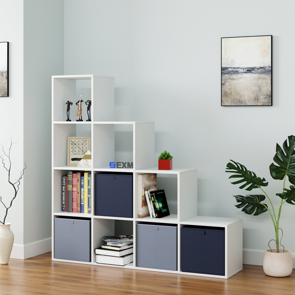 Стеллаж Cube-10.1c, 139х32х139 см, EXM