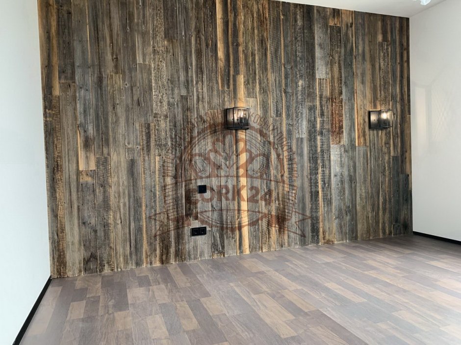 Состаренная доска в интерьере