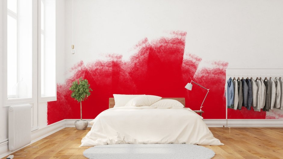 Необычная покраска стен в квартире
