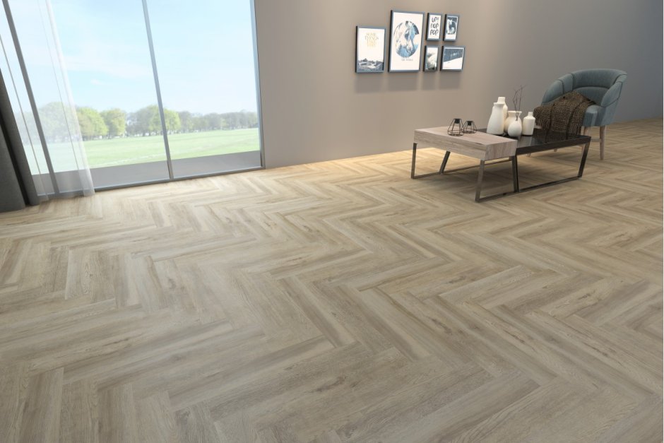 Виниловый ламинат Vinilam parquet Herringbone Северный