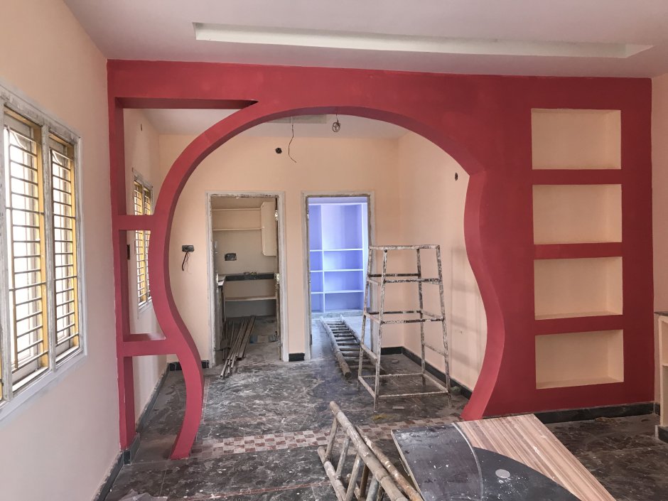 Фигурные арки из гипсокартона