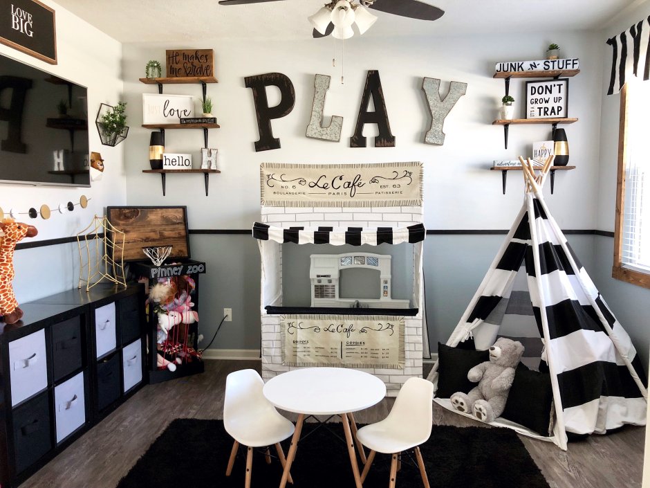Playroom Black and White