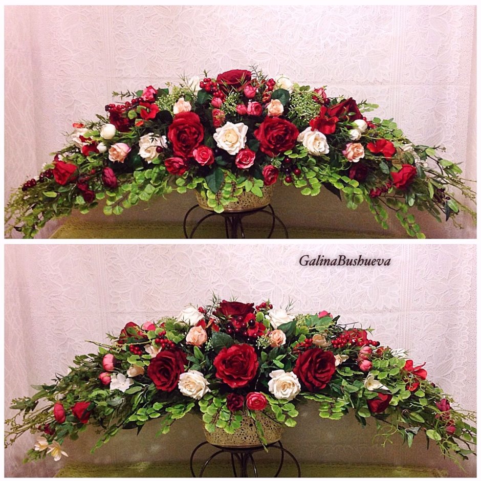 Настольные цветочные композиции