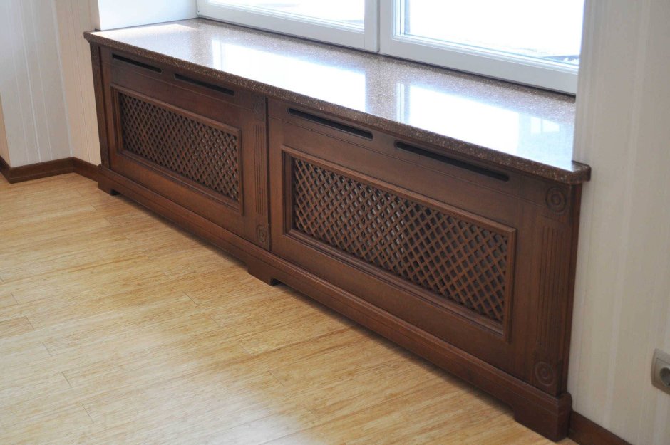 Экран на батарею под дерево