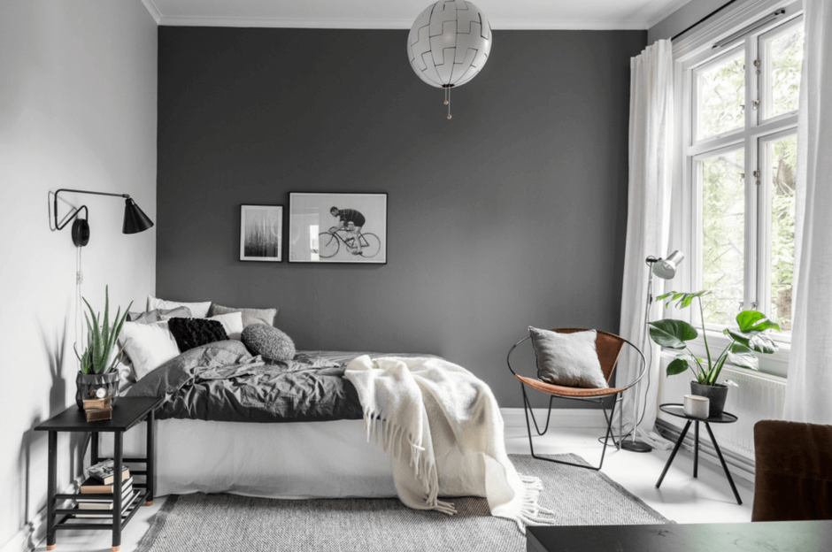 Красивый серый цвет для стен