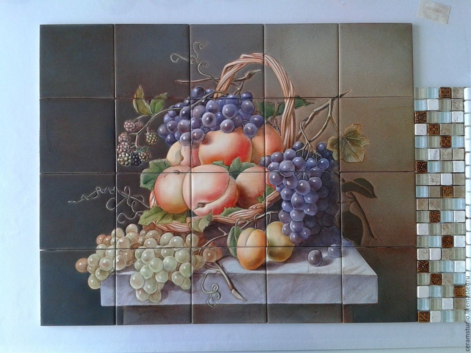 Керамическая плитка панно для кухни