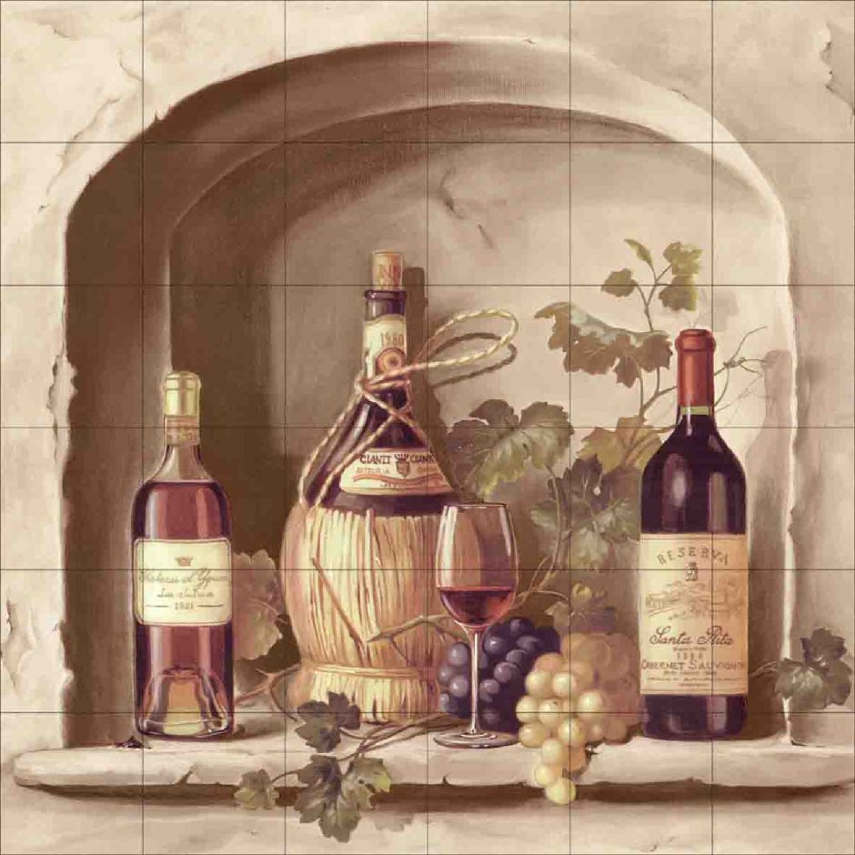 Панно настенное Kerama Marazzi караоке панно Wine Bar 2