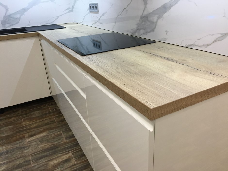 Столешница(в/с ДСП, r1, 3 000, 600, 38, 59, МТ) травертин серый