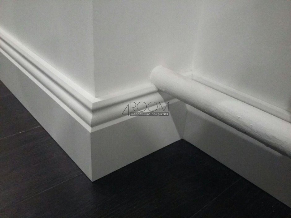 Плинтус МДФ Cosca Décor ap10 белый 100х16х2400 мм