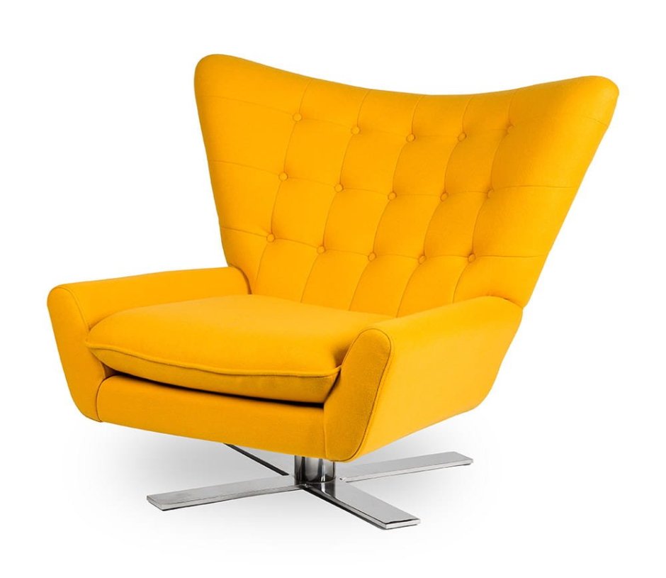 Ikea горчичное кресло