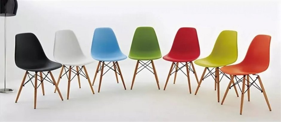 Стул Eames Style DSW красный,460х530х800мм