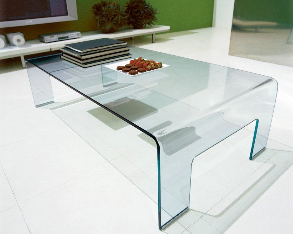 Calligaris стеклянный журнальный столик
