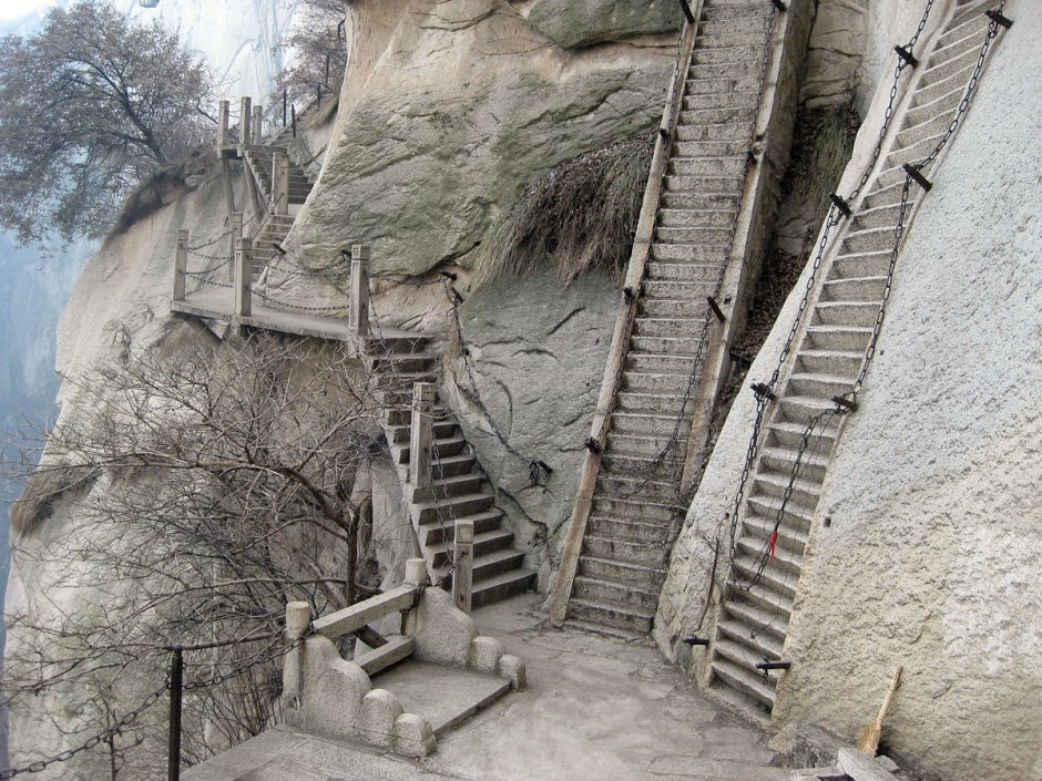 Лестница в Хуа Шан Китай