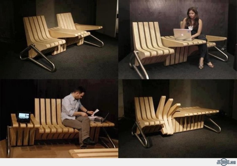 Coffee Bench скамейка трансформер от Karolina Tylka