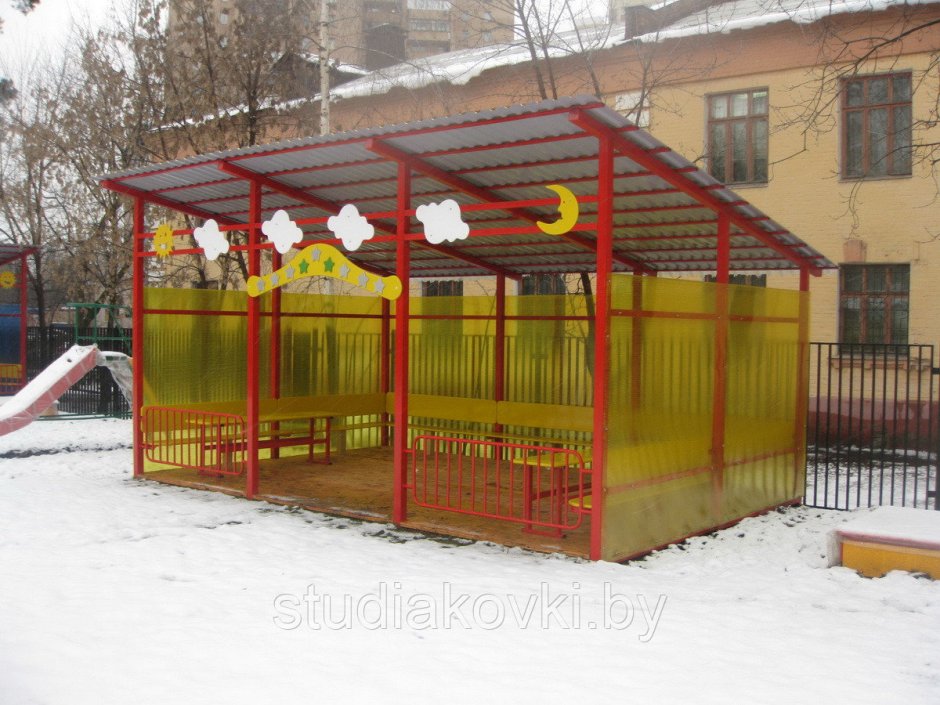Беседка веранда в детском саду
