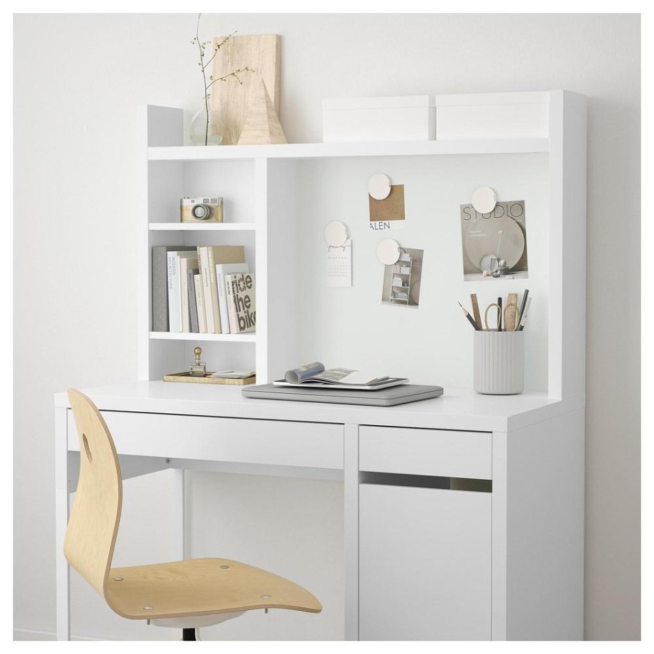 Стол письменный микке 603.739.21 ikea белый