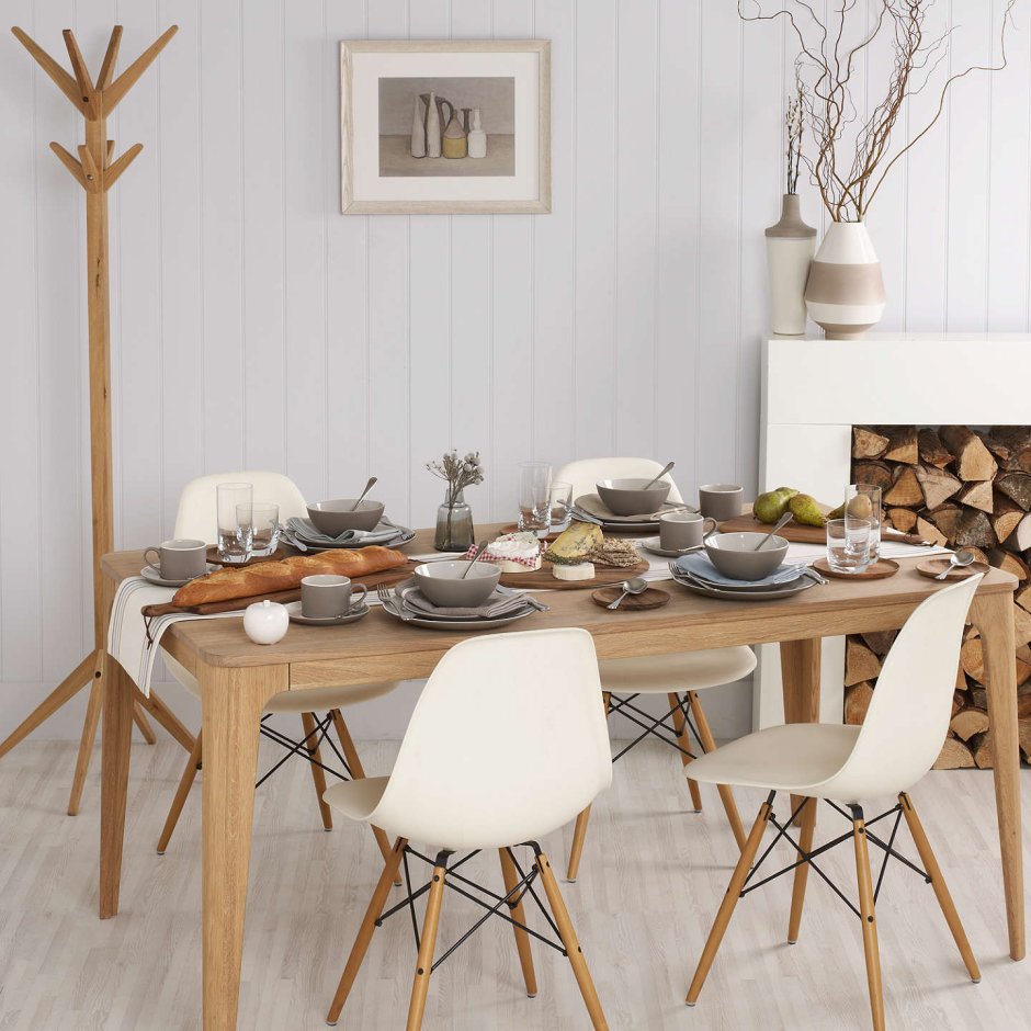Стул Скандинавский Eames DSW белый