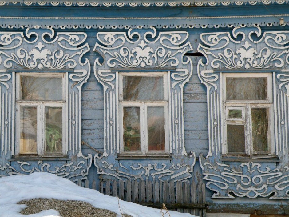 Резные окна Володарского района Нижегородской