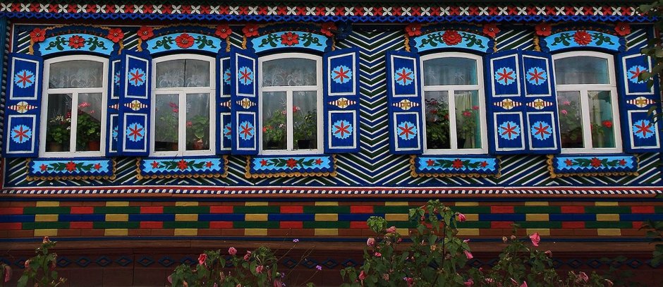 Расписные наличники на окна