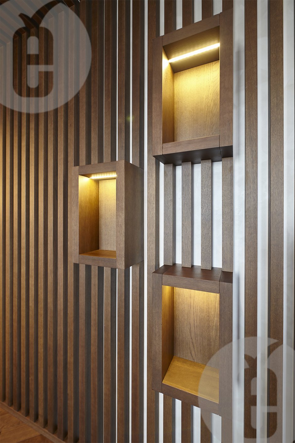 МДФ панель "вертикальные рейки" h2530