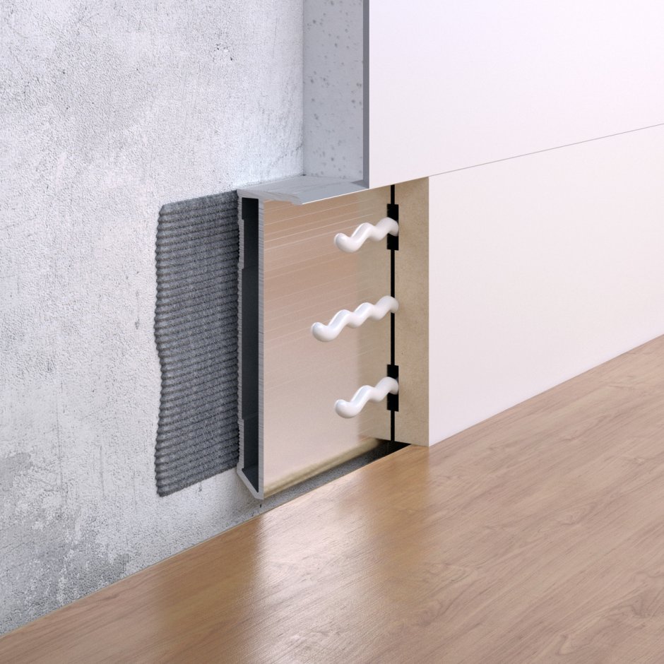 Плинтус скрытого монтажа KS profil