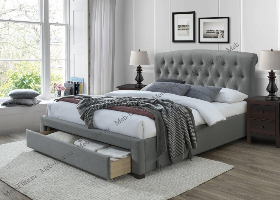 Двуспальная кровать Halmar Avanti 160x200