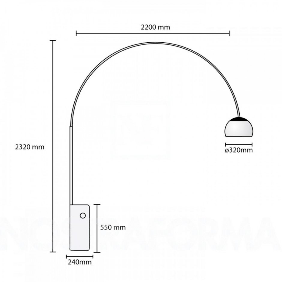 Flos Arco k напольный светильник