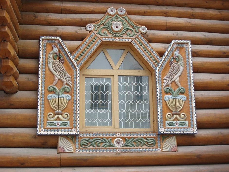 Резные наличники ставни Карелия