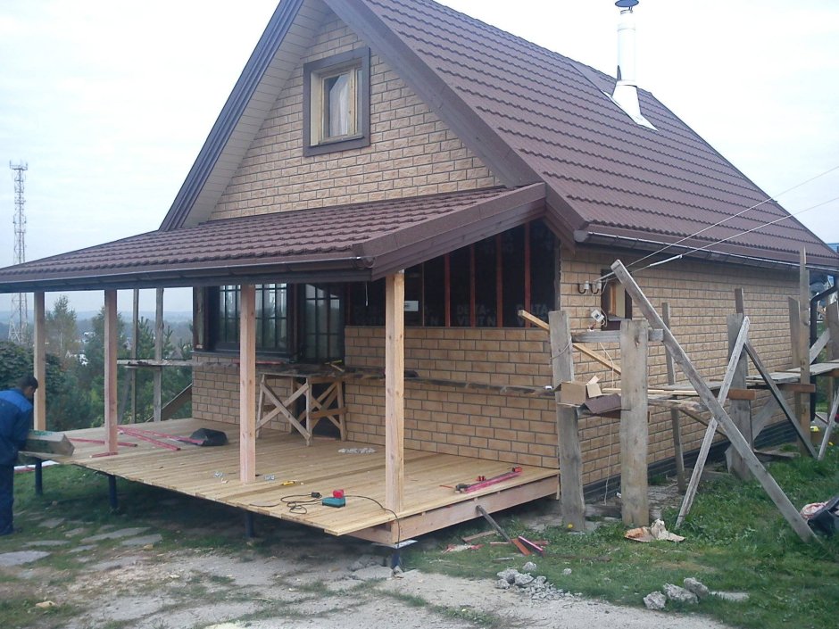 Пристрой веранды к дачному дому