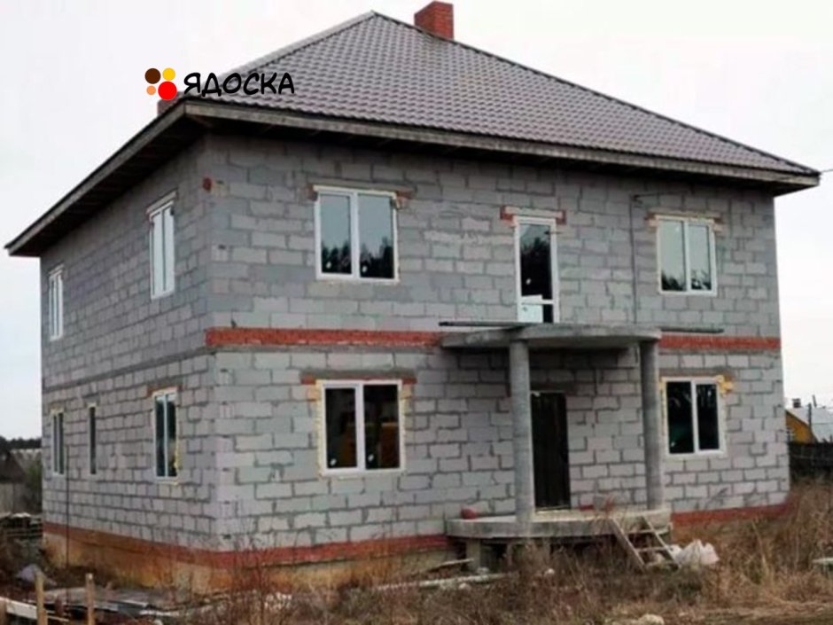 Дом из пеноблоков 2 этажа