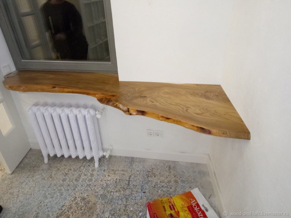 Подоконник из слэба дерева